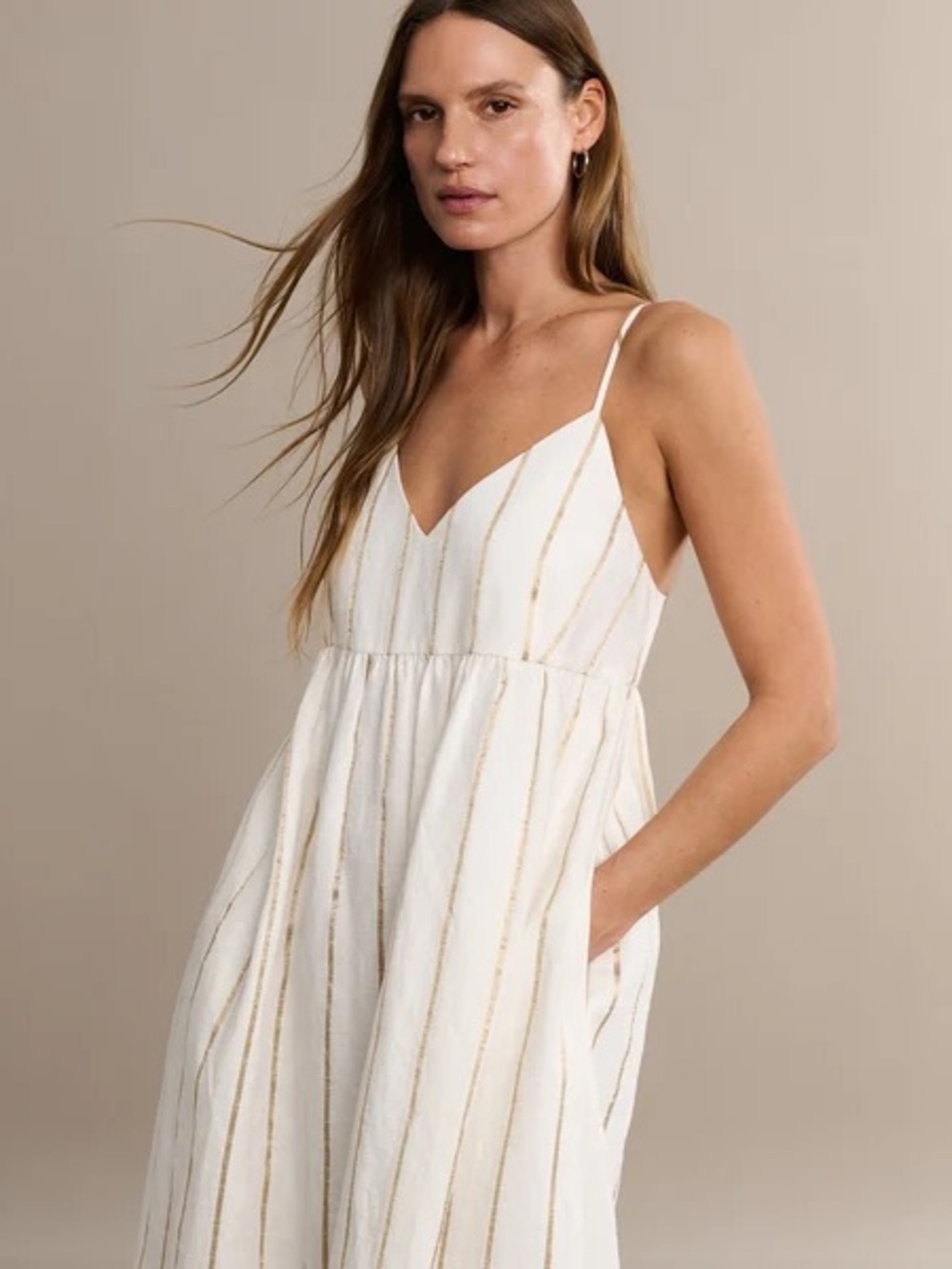 Jenni Kayne Cove Dress in Gold Stripe
